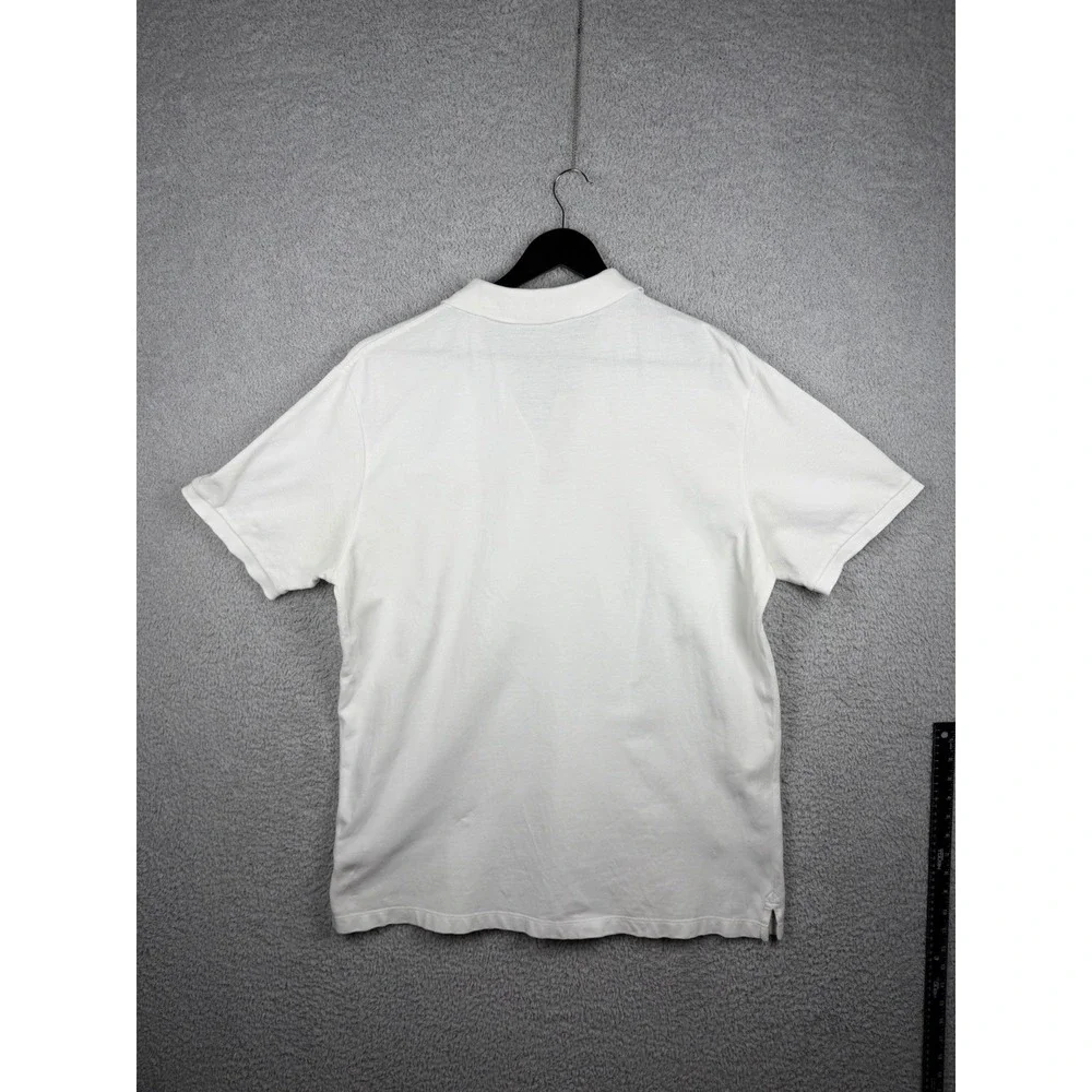 Burberry Brit Cotton Polo Shirt Men's Sz XX White Short Sleeve Nova Check